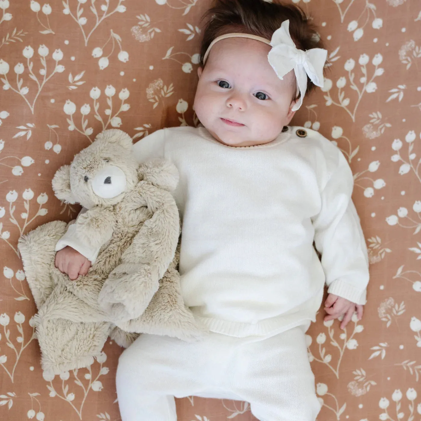 Heirloom Cotton Knit Set, Cream