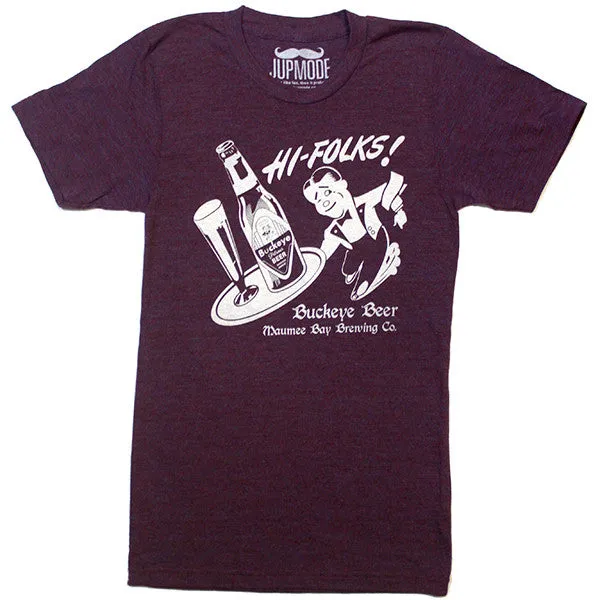 Hi Folks! Buckeye Beer Shirt (Discontinued)