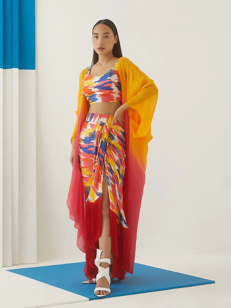 Hibiscus Organza Cape