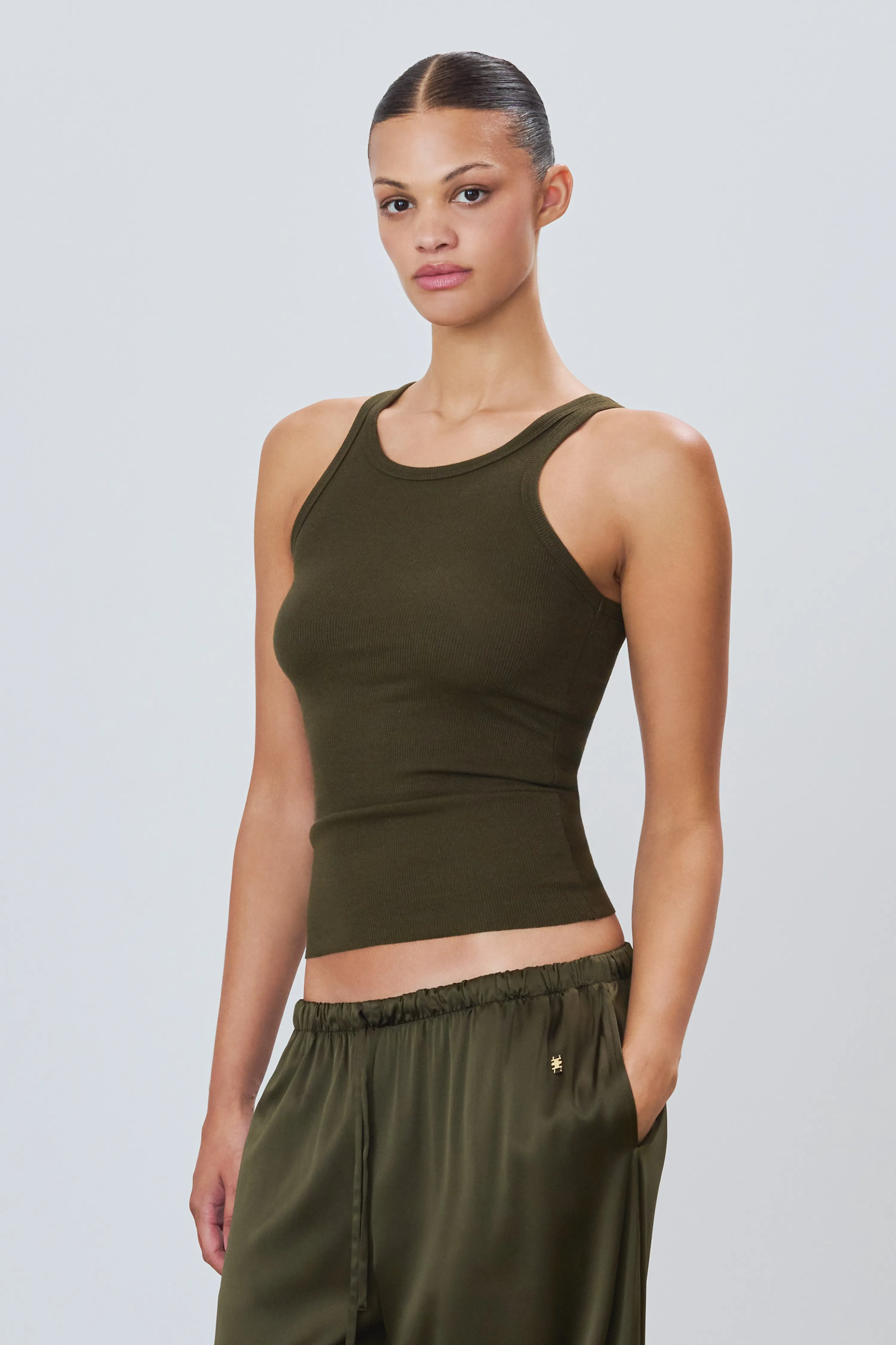 High Neck Fitted Tank