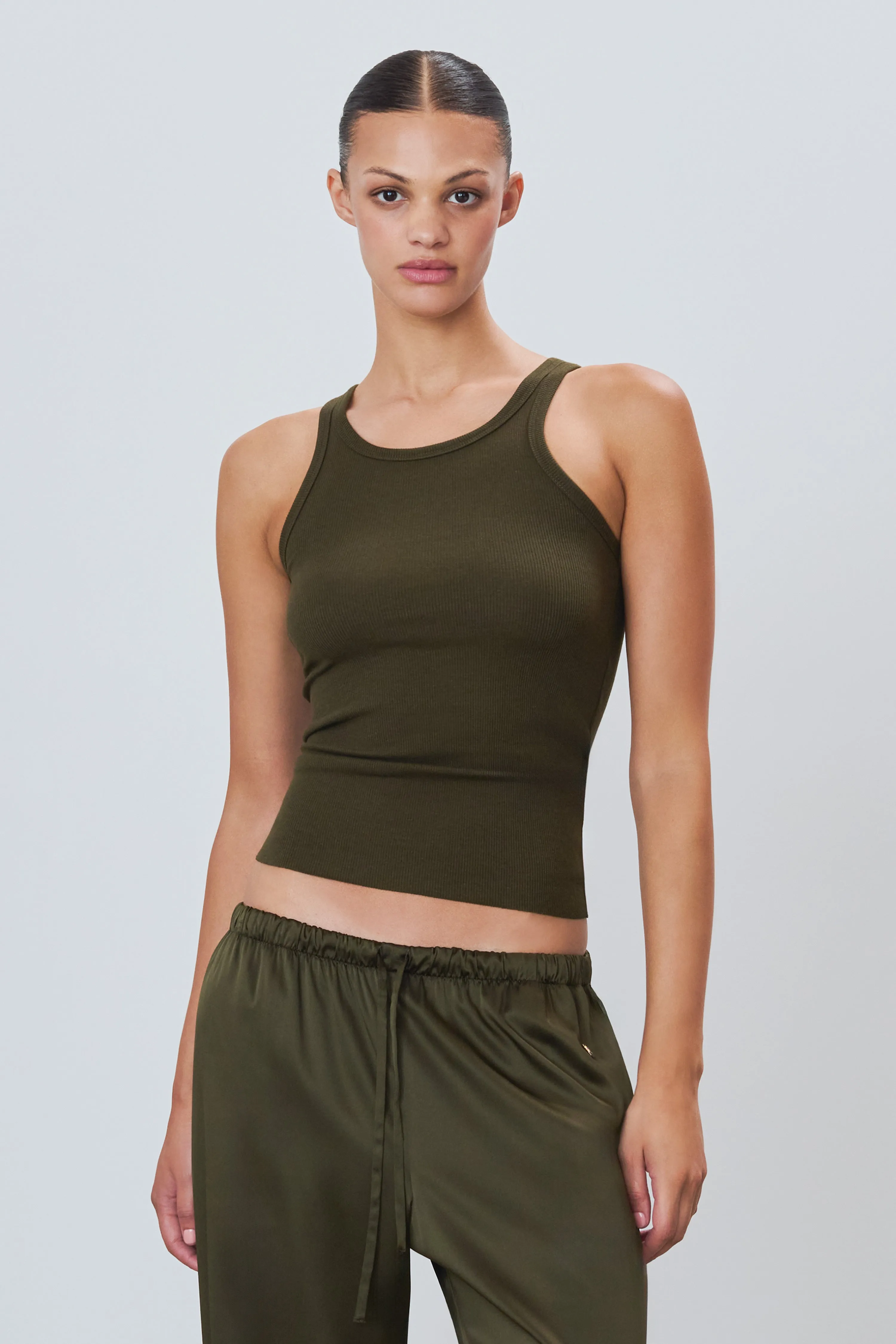 High Neck Fitted Tank