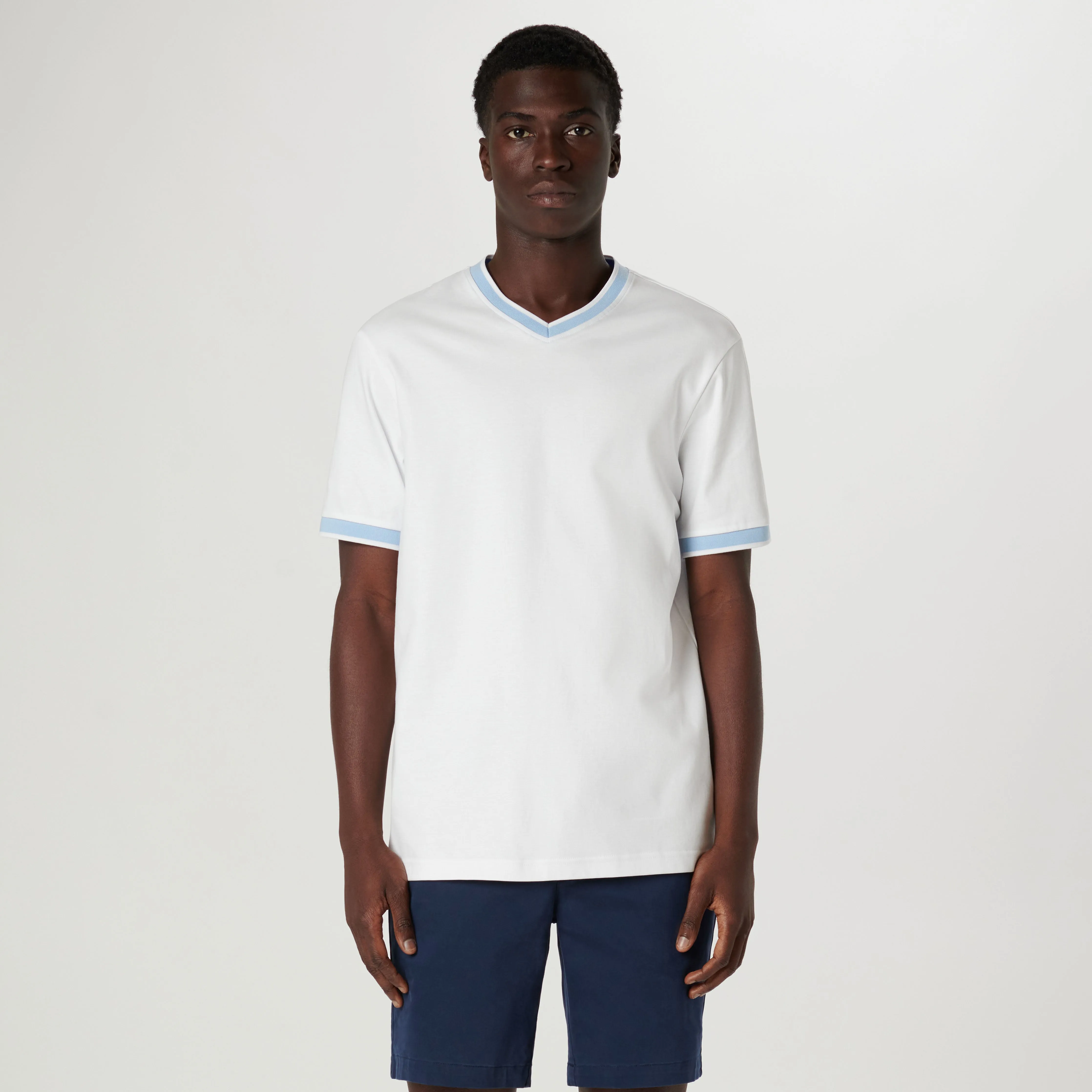High V-Neck Pima T-Shirt