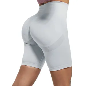 High Waisted Seamless Push-Up Yoga Shorts for Women