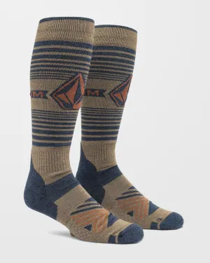 Horizon Wool Blend Otc Socks - Chestnut Brown