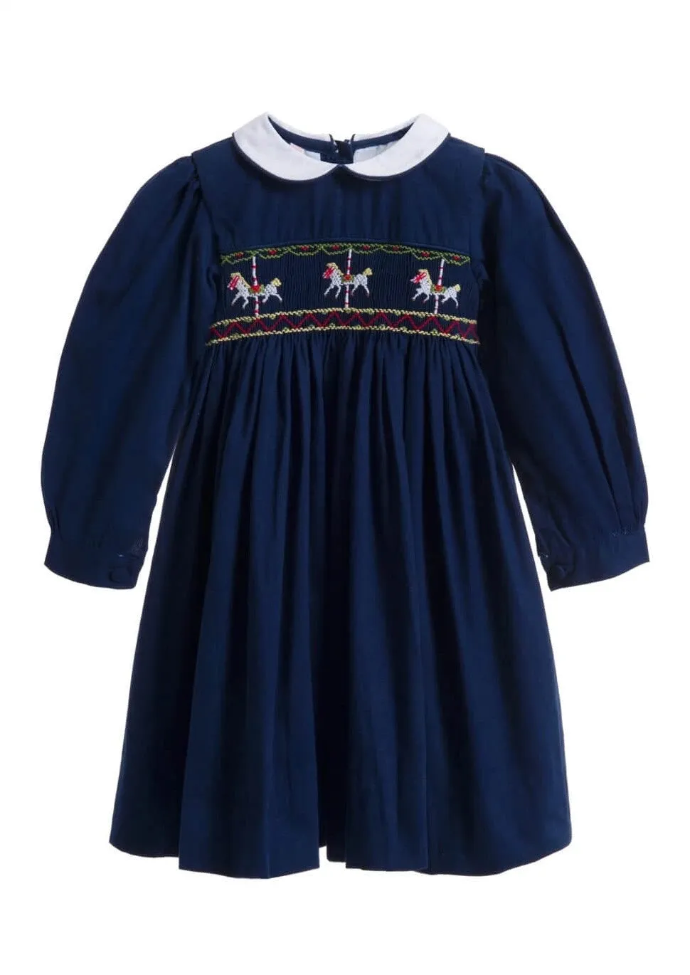 Horse Carousel Smocked Dress