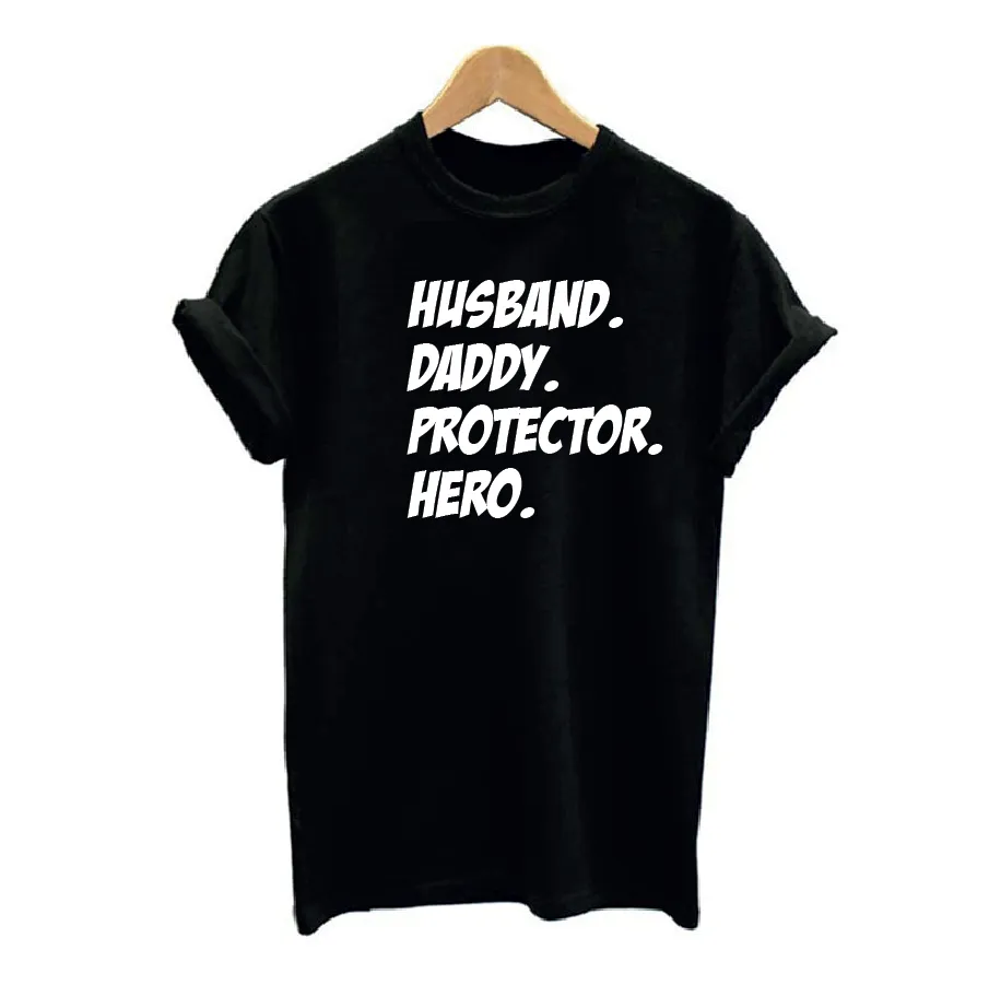 Husband Daddy Protector Hero T-shirt