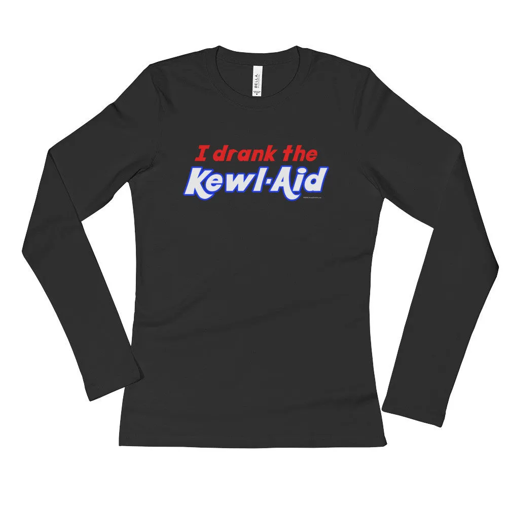 I Drank the Kewl Aid Fitted Long Sleeve Shirt