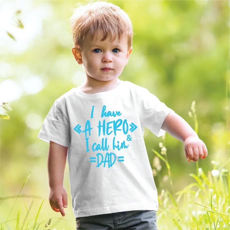 I have a Hero and I call him Dad Matching T-shirts for daddy son daughter