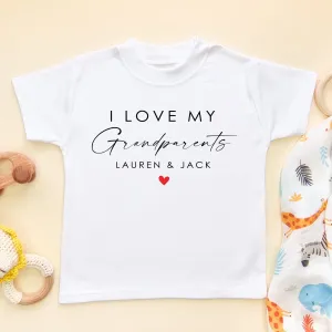 I Love My Grandparents Toddler & Kids T Shirt