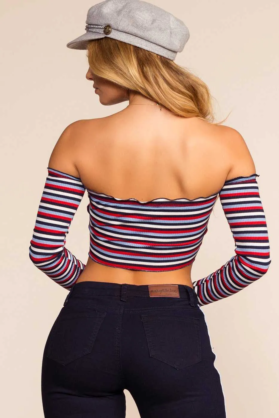 I Stripe You Not Top - Blue