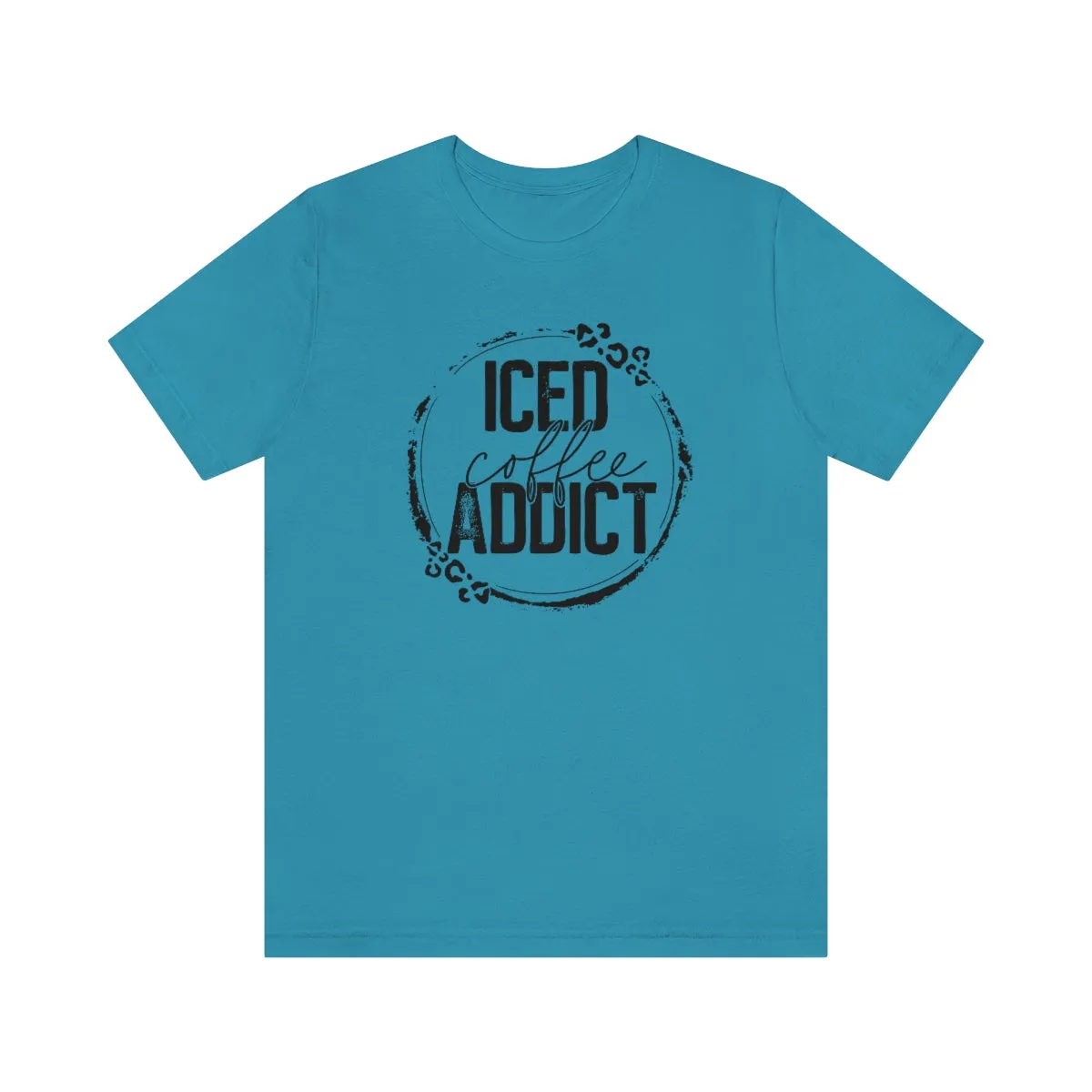 Iced Coffee Addict © Unisex Top (Black)