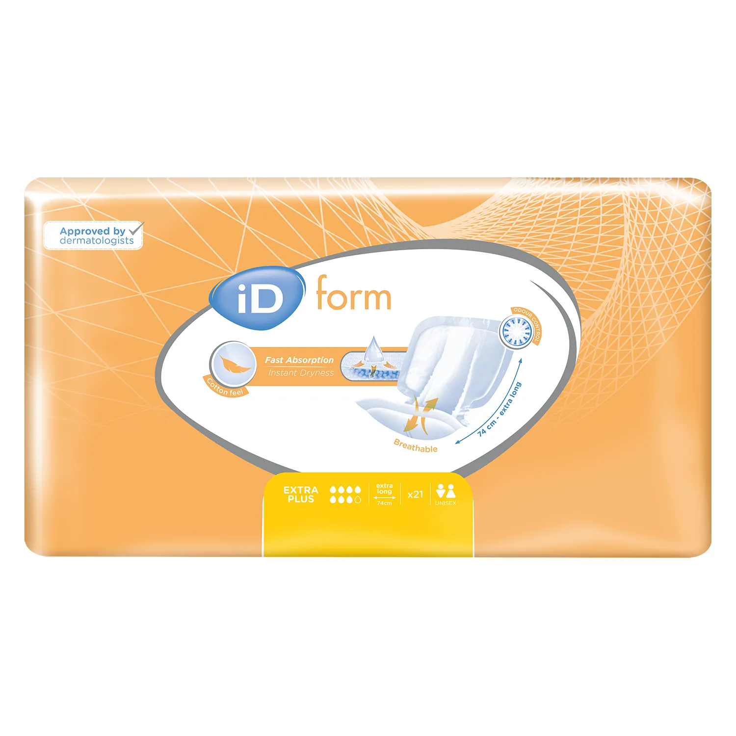 iD Form Extra Plus | Extra Long | Case of 4 Packs (21 Pieces / Pack)