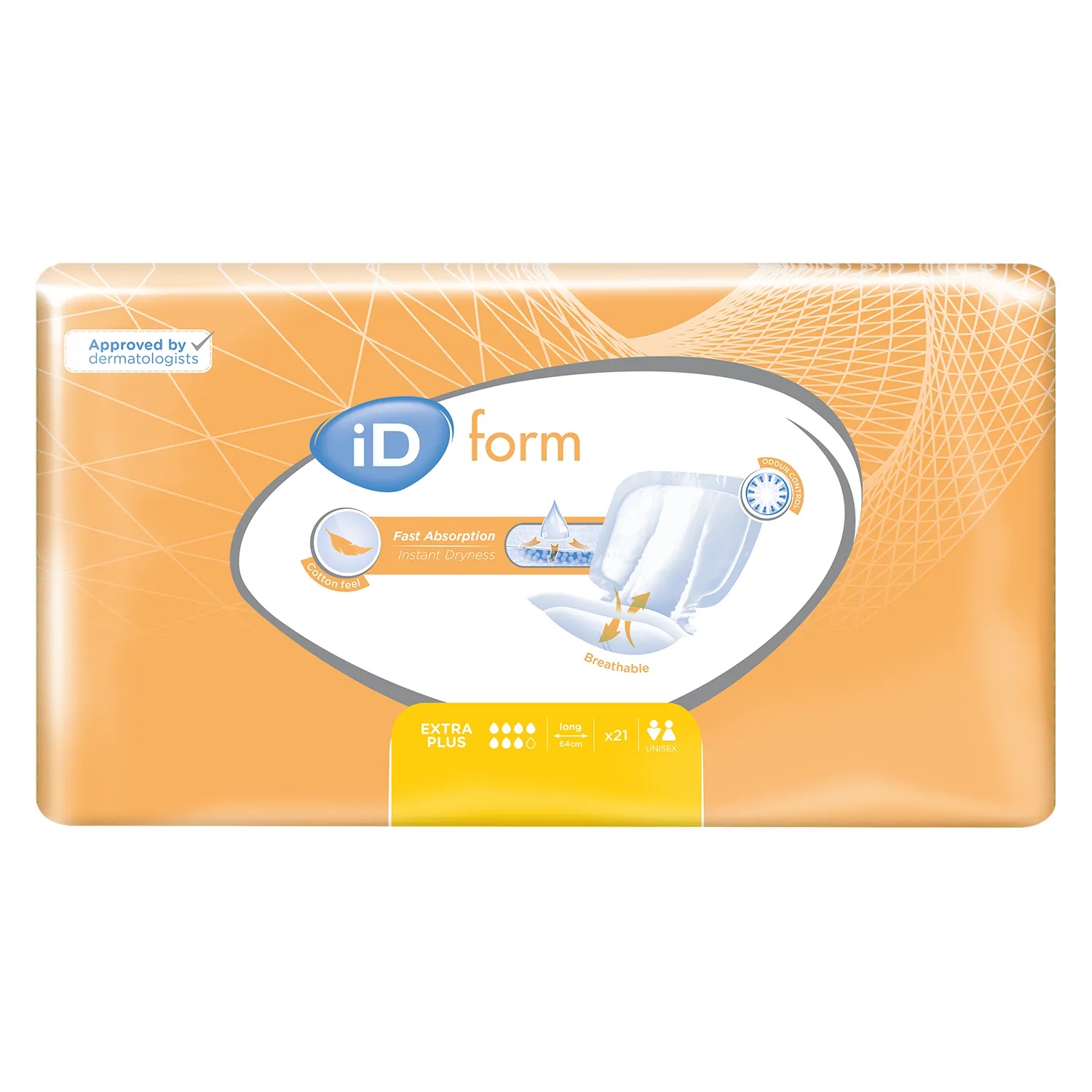 iD Form Extra Plus | Long | Case of 8 Packs (21 Pieces / Pack)