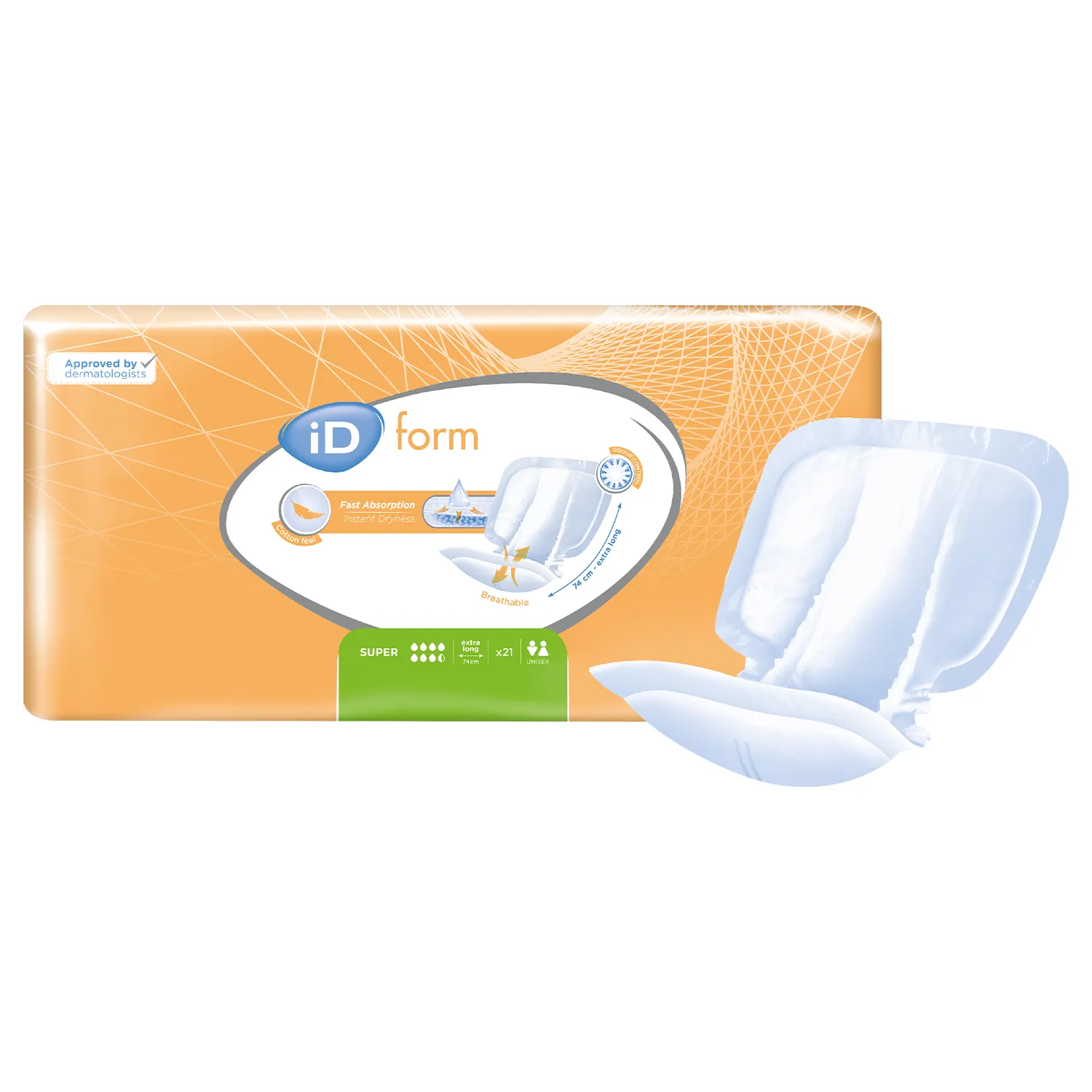 iD Form Super | Extra Long | Case of 4 Packs (21 Pieces / Pack)