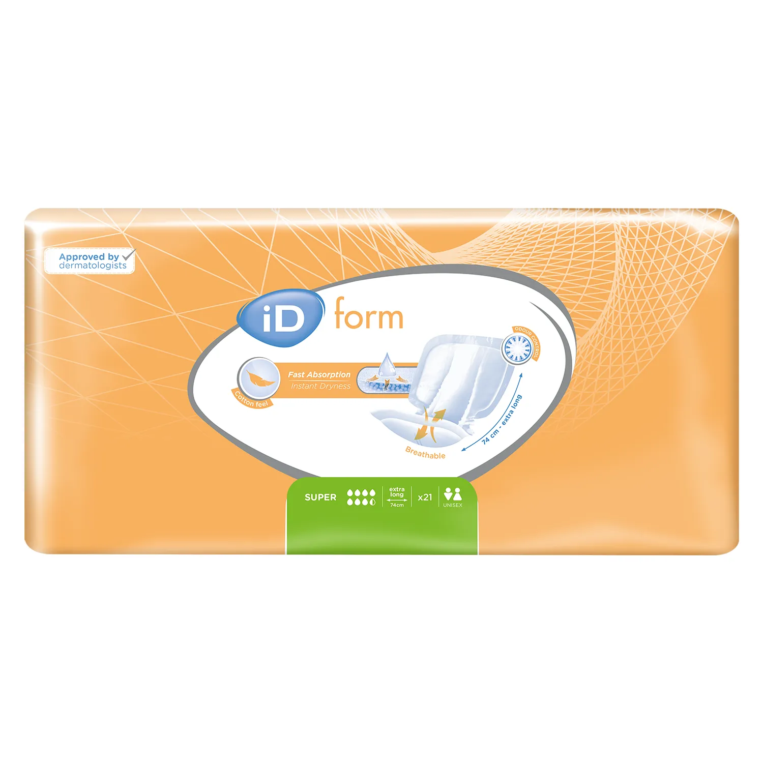 iD Form Super | Extra Long | Case of 4 Packs (21 Pieces / Pack)