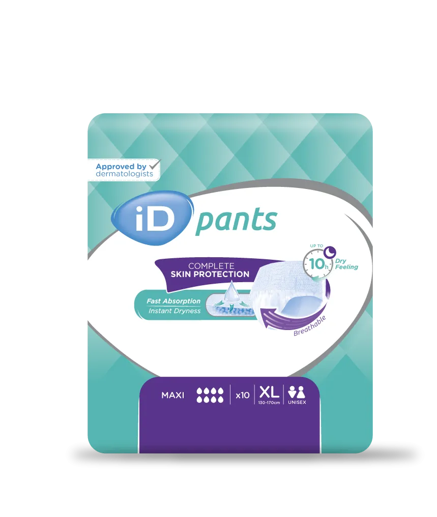 iD Pants Maxi | Extra Large | Case of 8 Packs (10 Pieces / Pack)