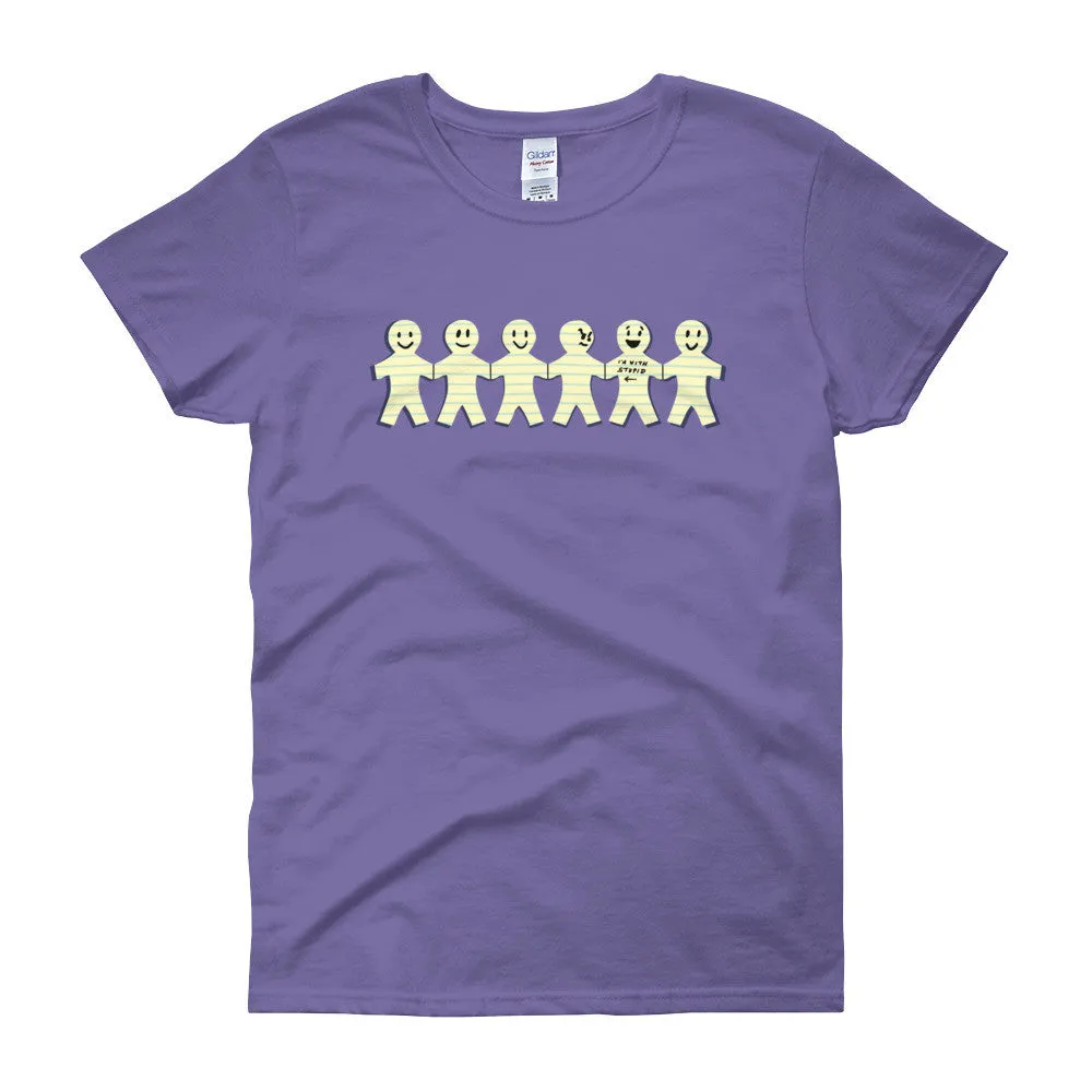 I'm with Stupid Fitted T-shirt