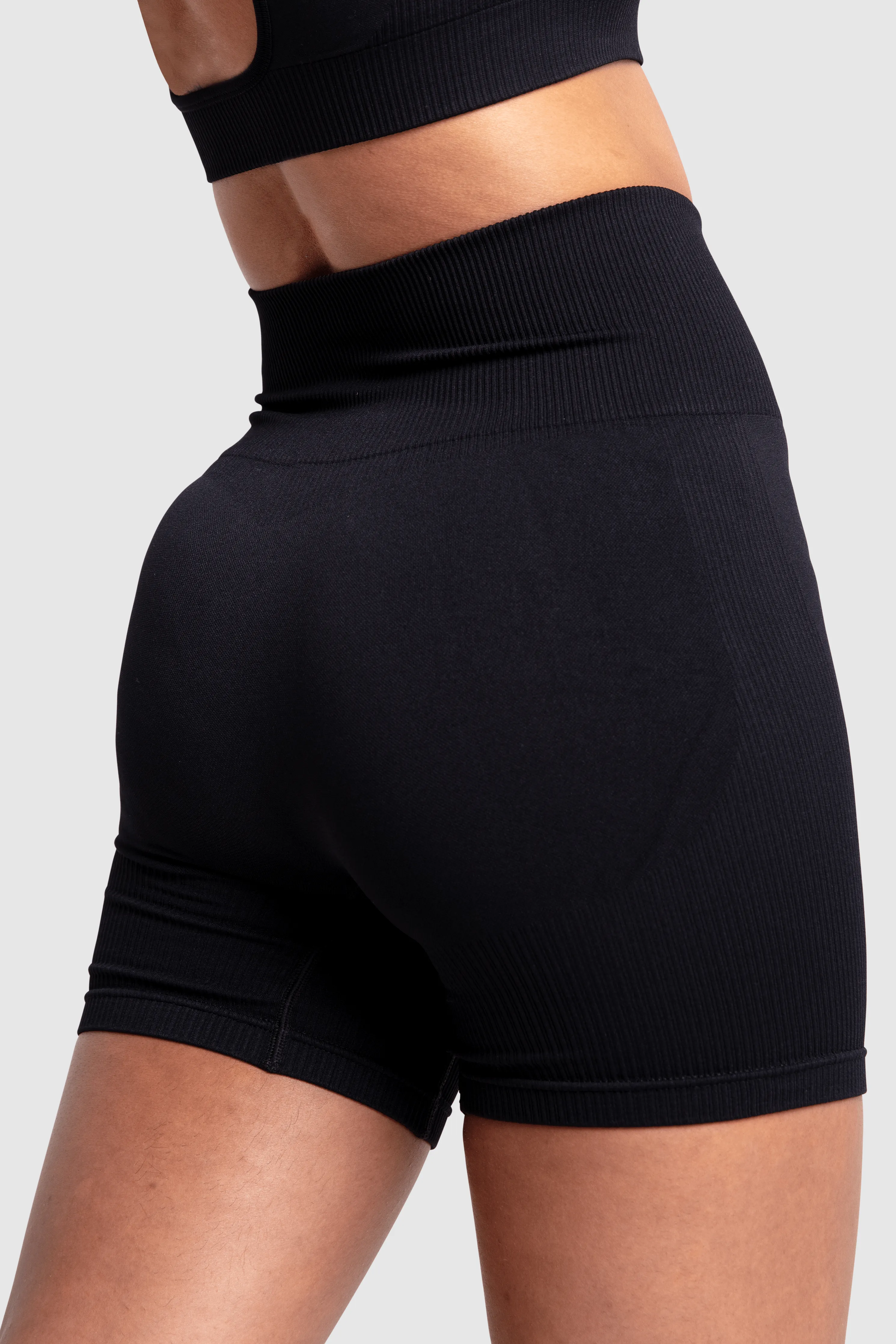 Impact Seamless Shorts - Jet Black