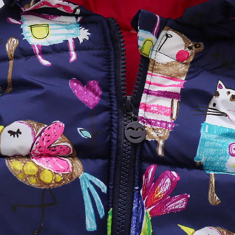 Infant Toddlers Half Sleeve Winter Puffed  Windproof Jacket
