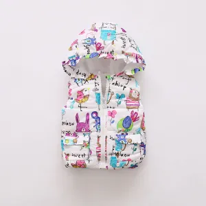 Infant Toddlers Half Sleeve Winter Puffed  Windproof Jacket