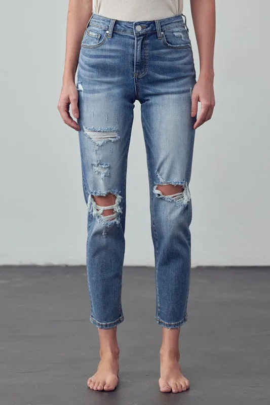 Insane Gene HIGH RISE GIRLFRIEND JEANS