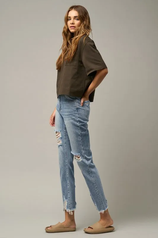 Insane Gene HIGH RISE PREMIUM STRAIGHT JEANS