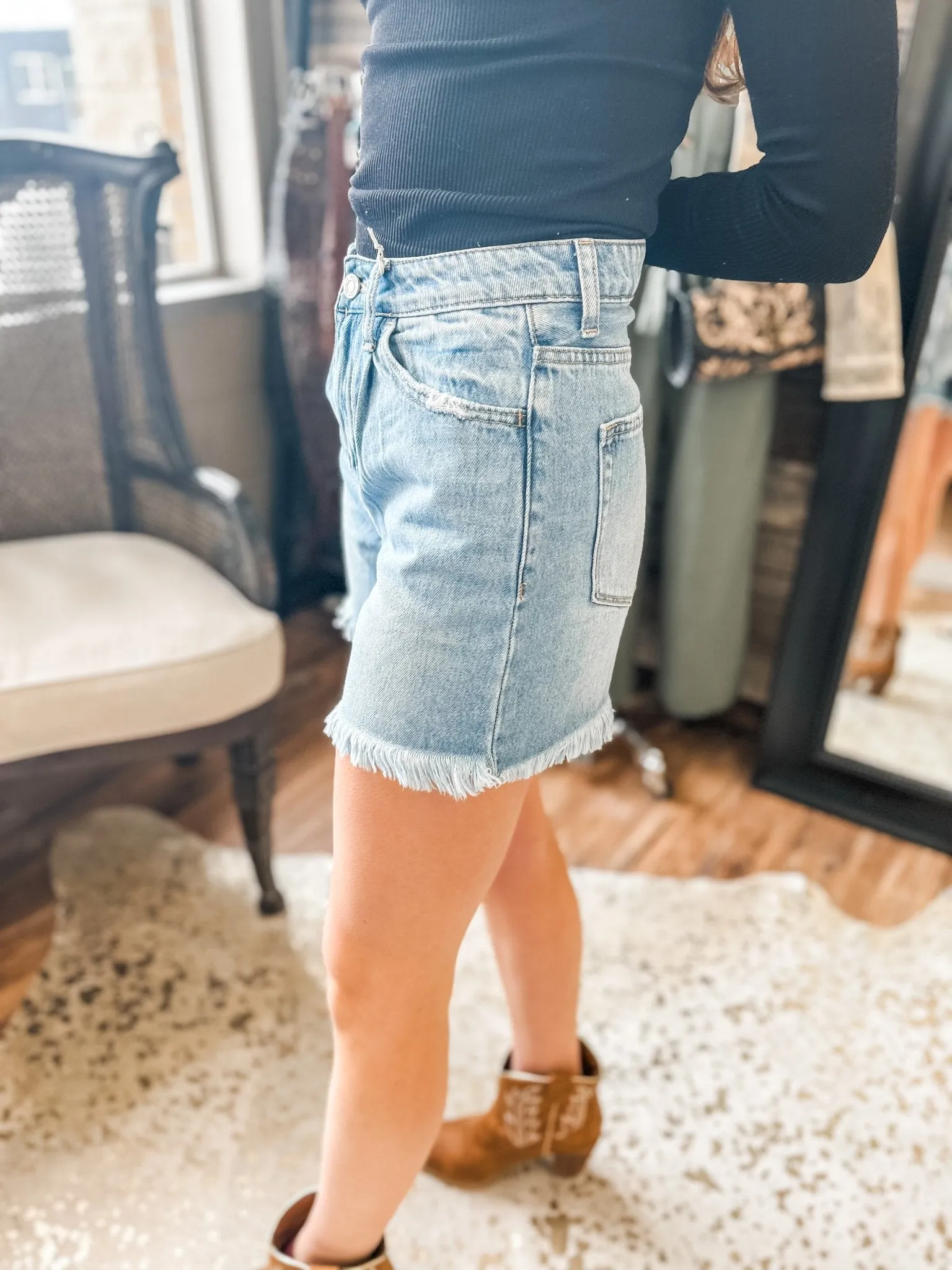 Invigorated Super High Rise Slouchy Shorts with Pleat Detail