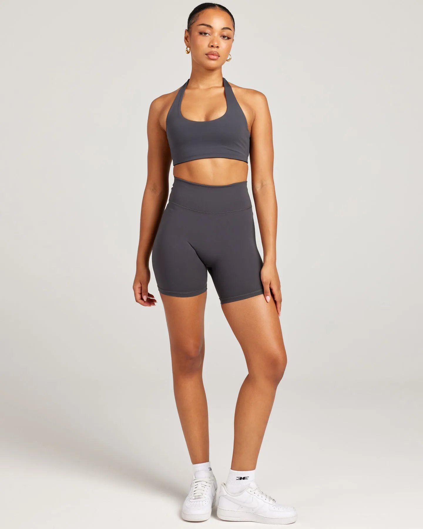 Invisible Scrunch Shorts - Charcoal