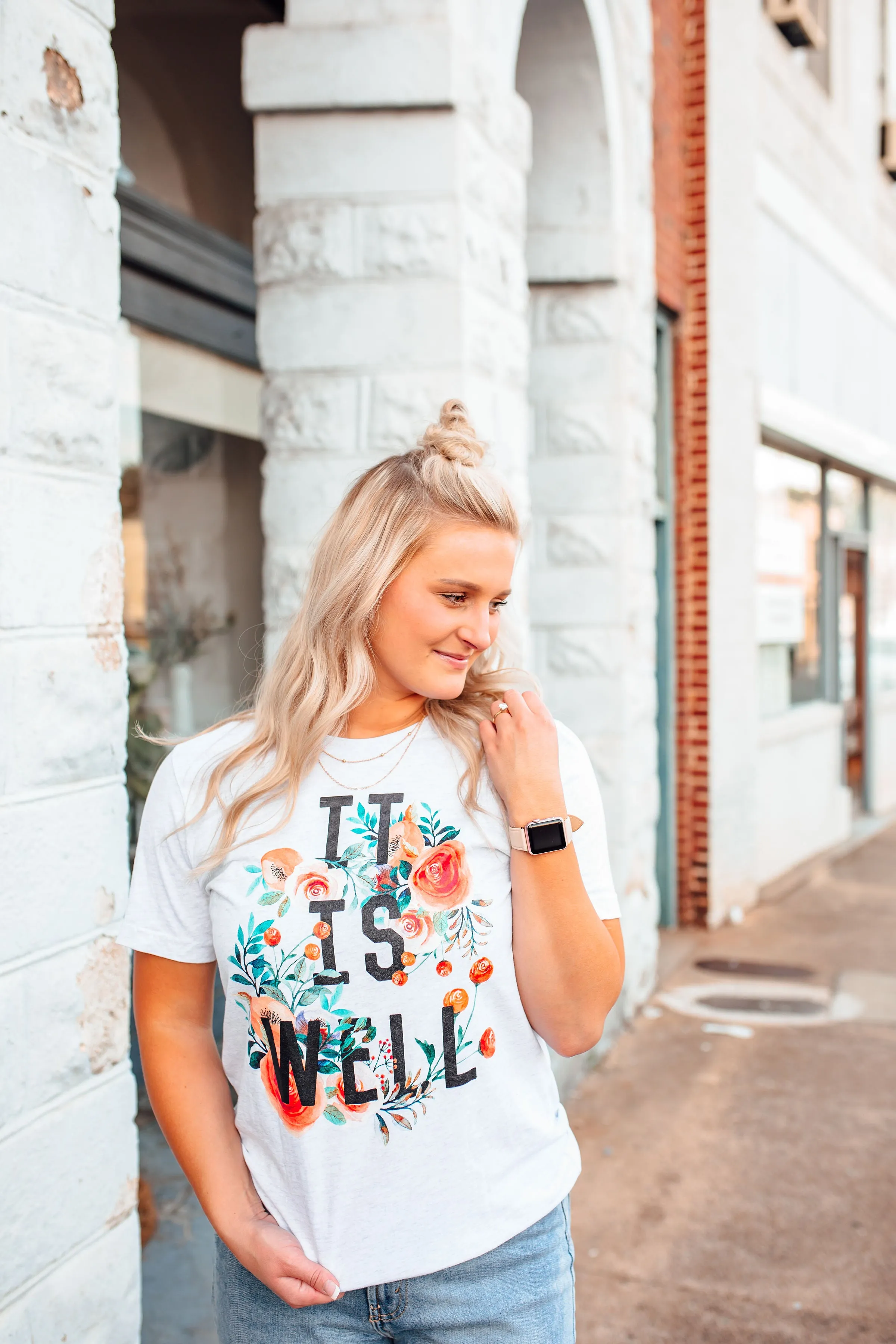 It Is Well Floral © Unisex Top