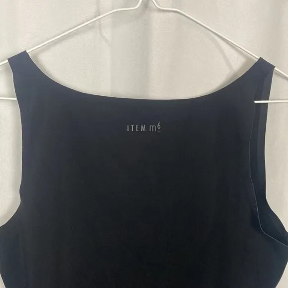 ITEM m6 Black Sleek Tank Top