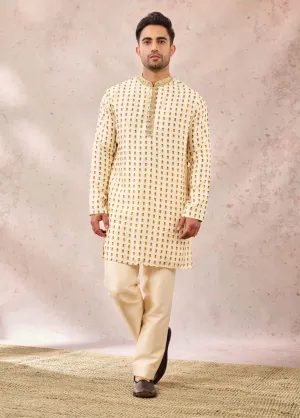 Ivory kalakand kurta