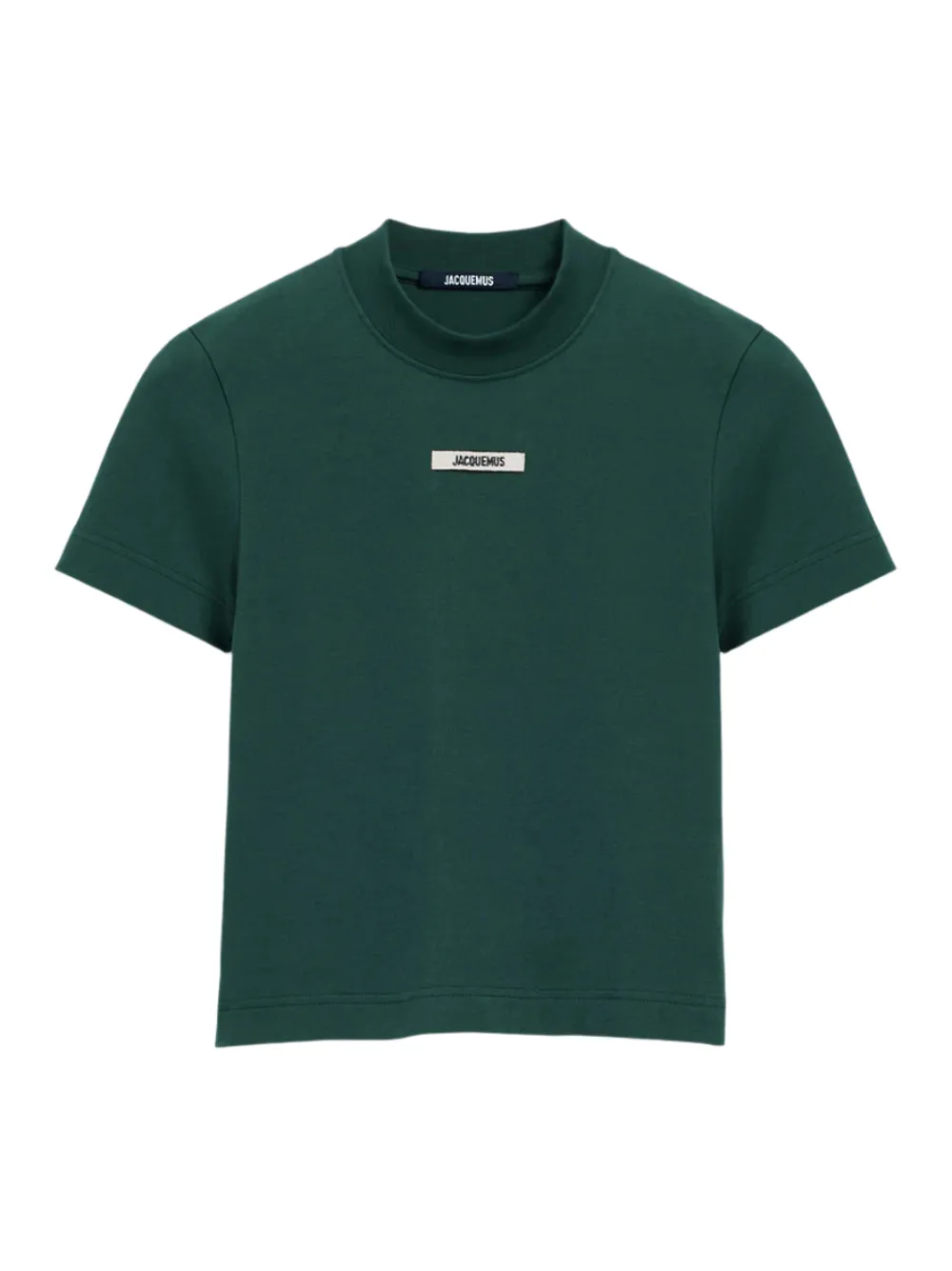 Jacquemus Le T-Shirt Gros Grain in Dark Green