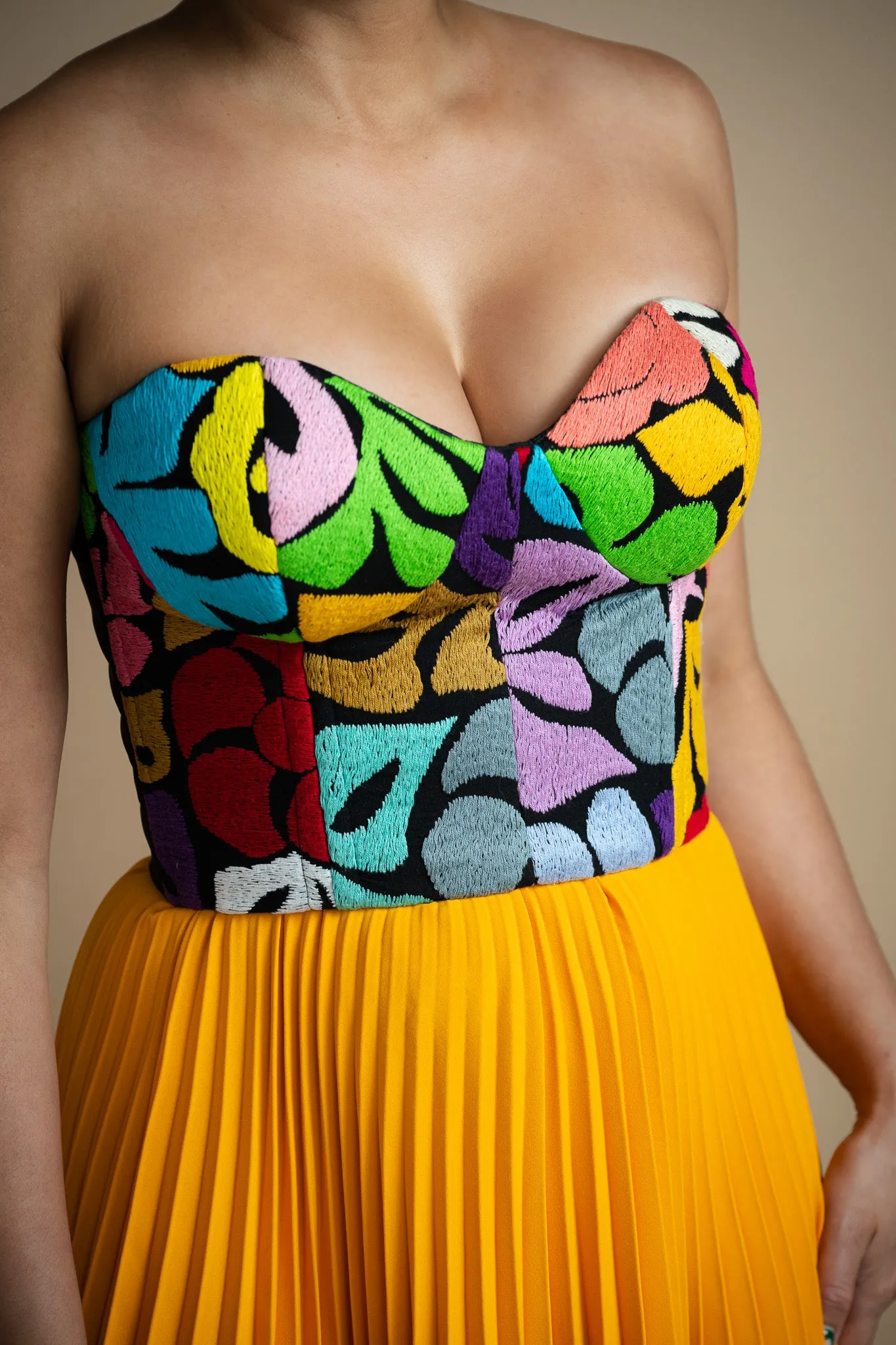 Jalapa de Díaz Strapless Bustier
