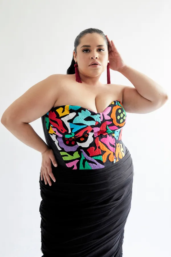 Jalapa de Díaz Strapless Bustier
