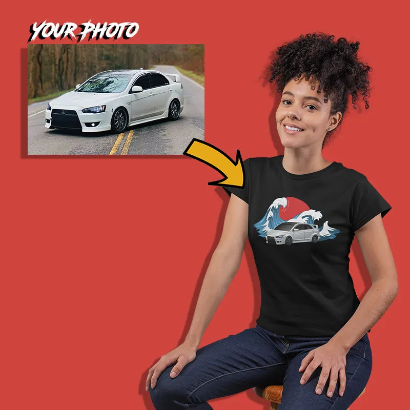 Japanese Cars | Custom Print for Women | Fitted T-shirt