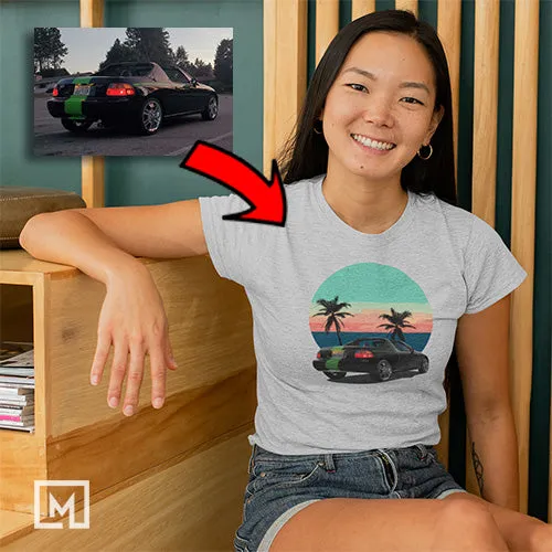 Japanese Cars | Custom Print for Women | Fitted T-shirt