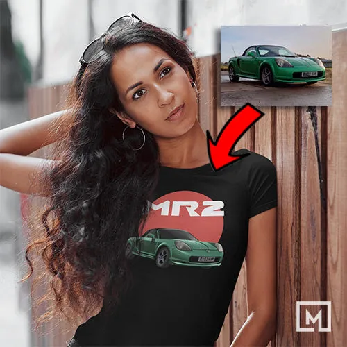Japanese Cars | Custom Print for Women | Fitted T-shirt