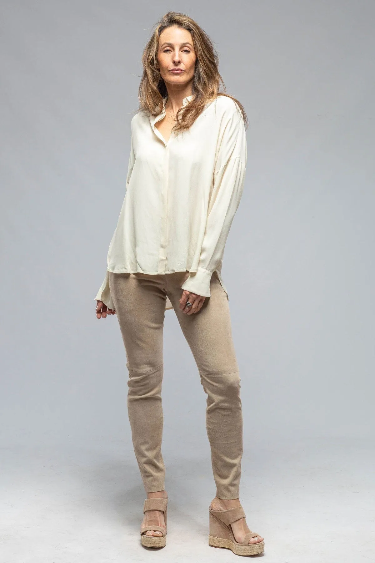 Jazz Crepe Shirt In Beige