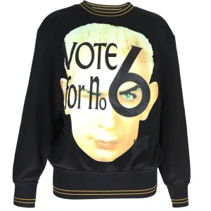 Jean Paul Gaultier  "Vote No. 6" Graphic Crewneck with Logo, AW91, Size S