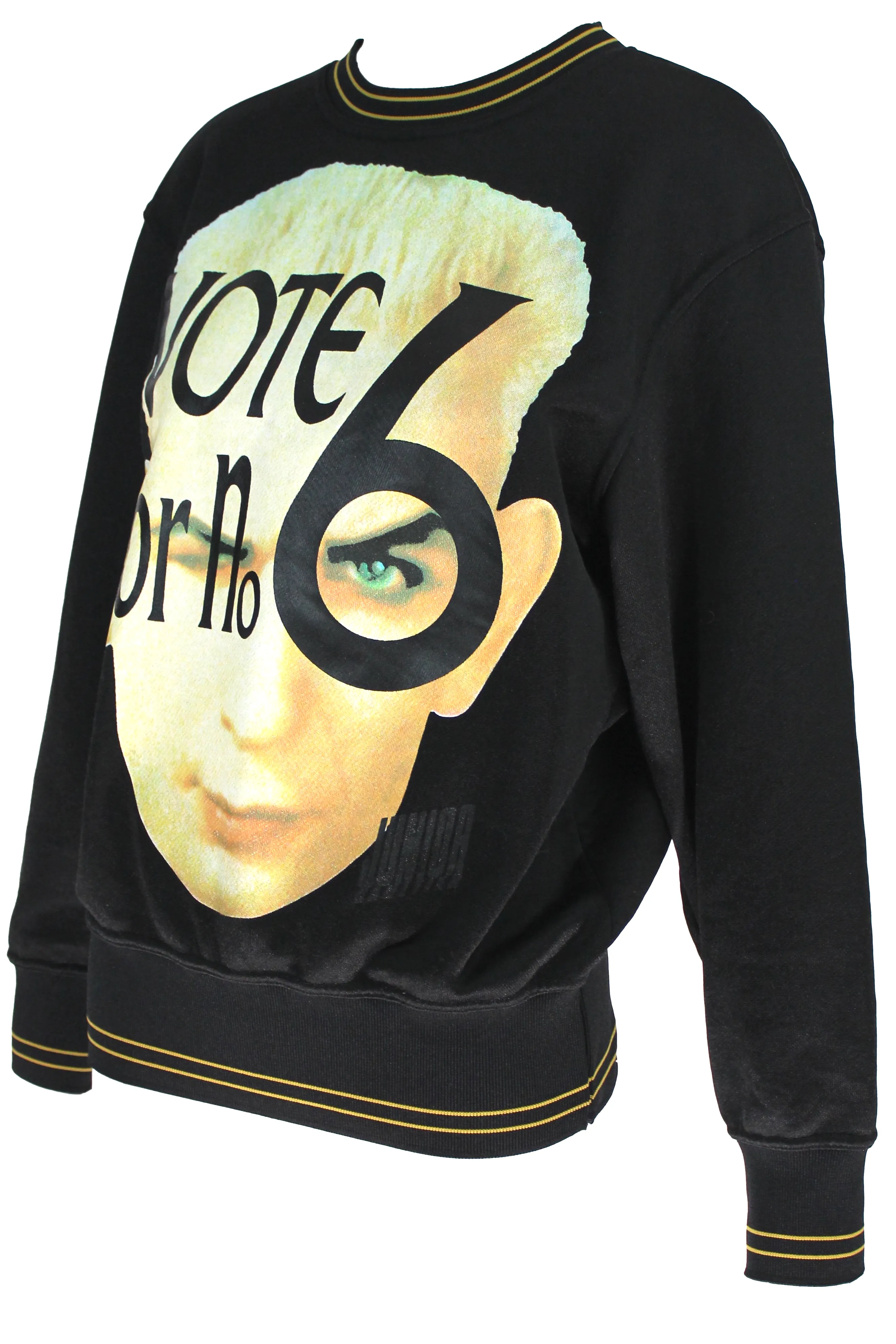 Jean Paul Gaultier  "Vote No. 6" Graphic Crewneck with Logo, AW91, Size S