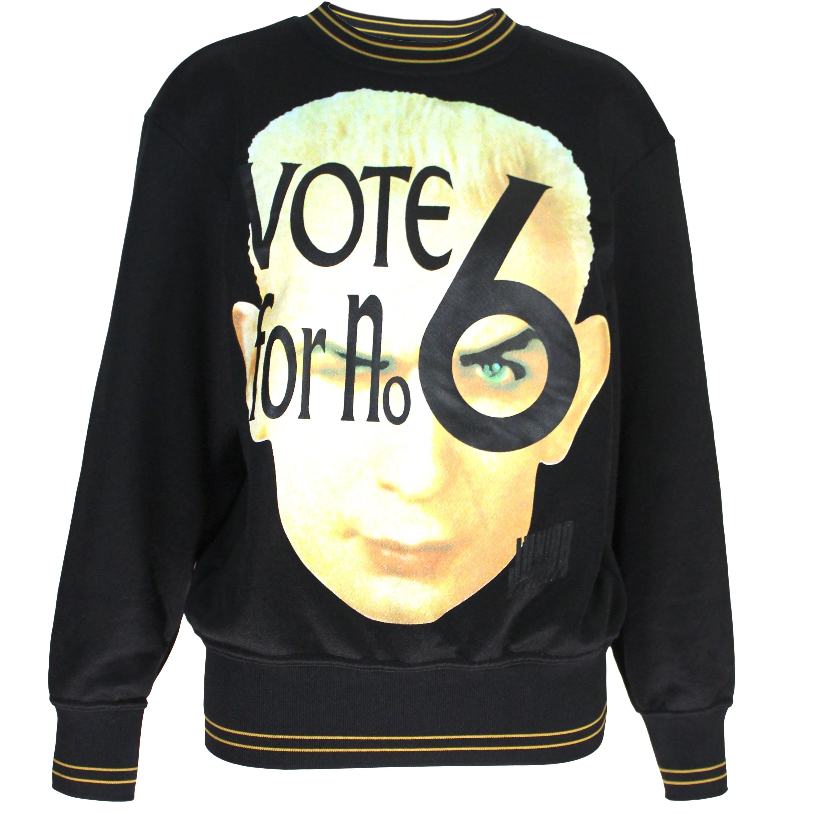 Jean Paul Gaultier  "Vote No. 6" Graphic Crewneck with Logo, AW91, Size S