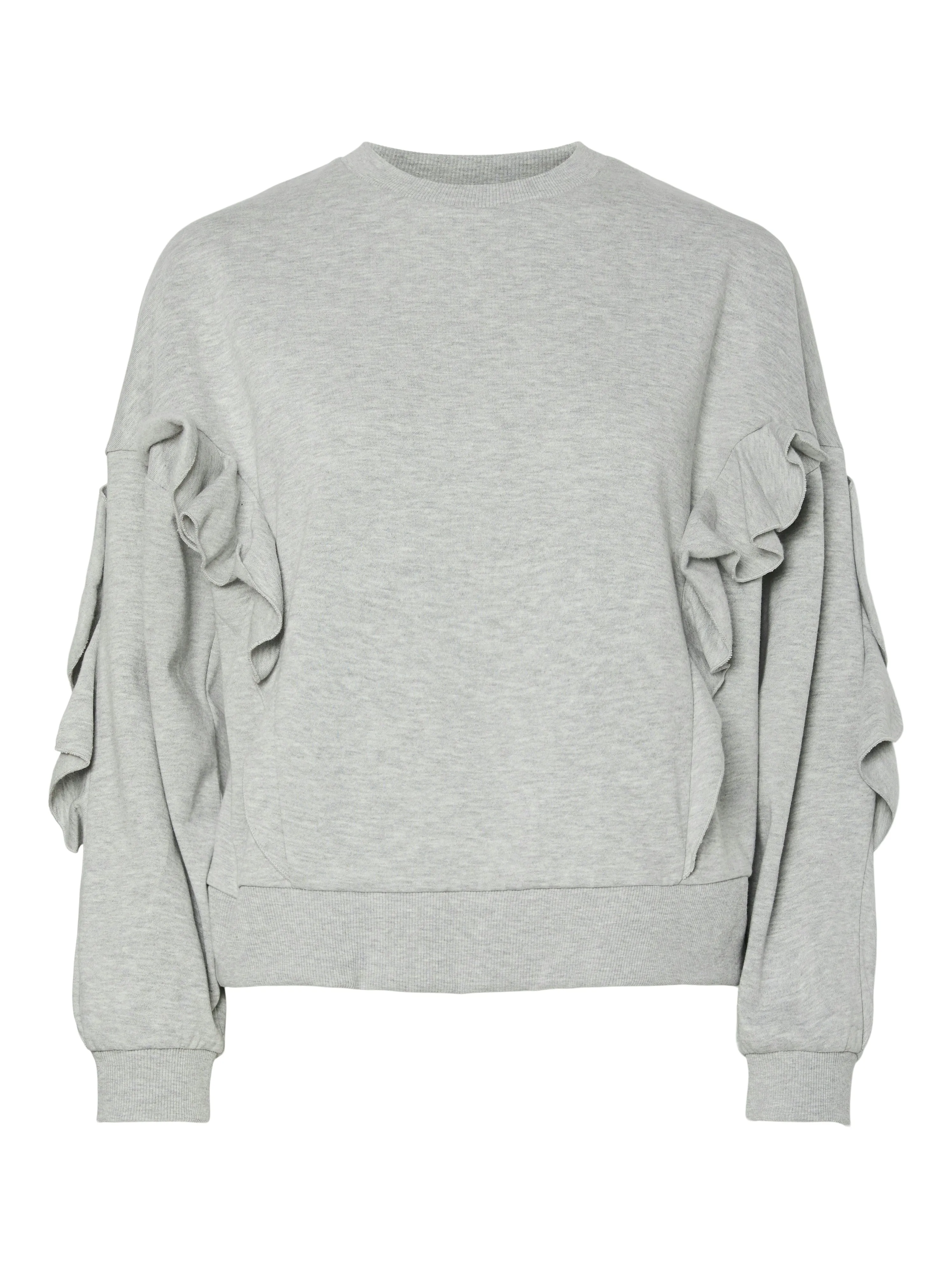Jina frill sweater light grey