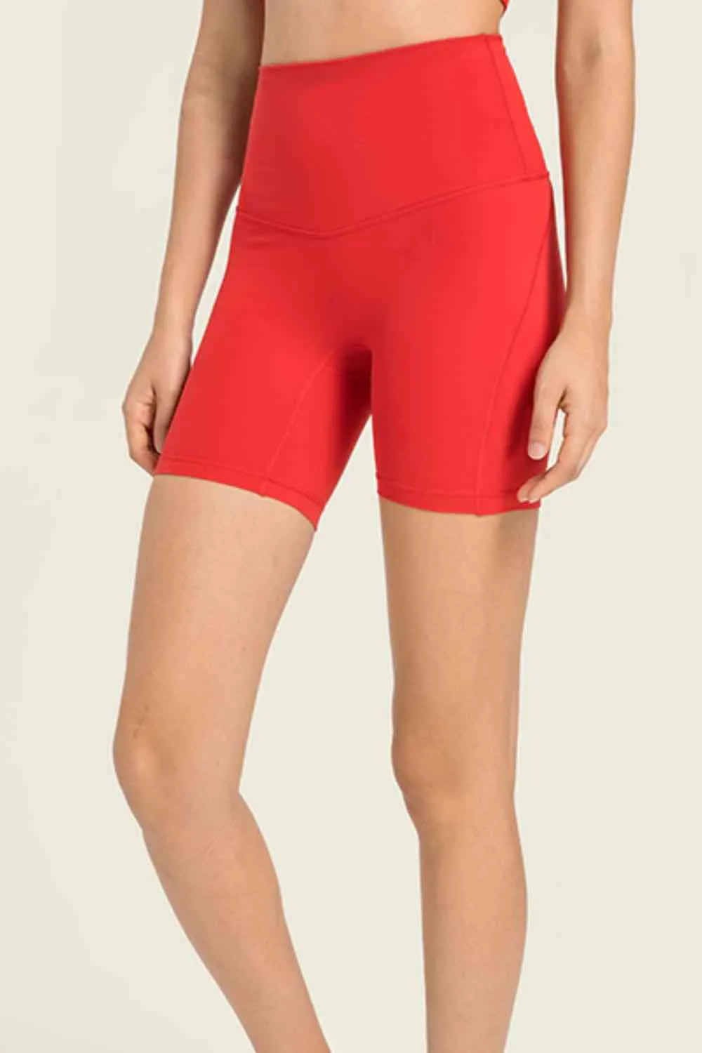 Joely Seamless High-Rise Wide Waistband Biker Shorts