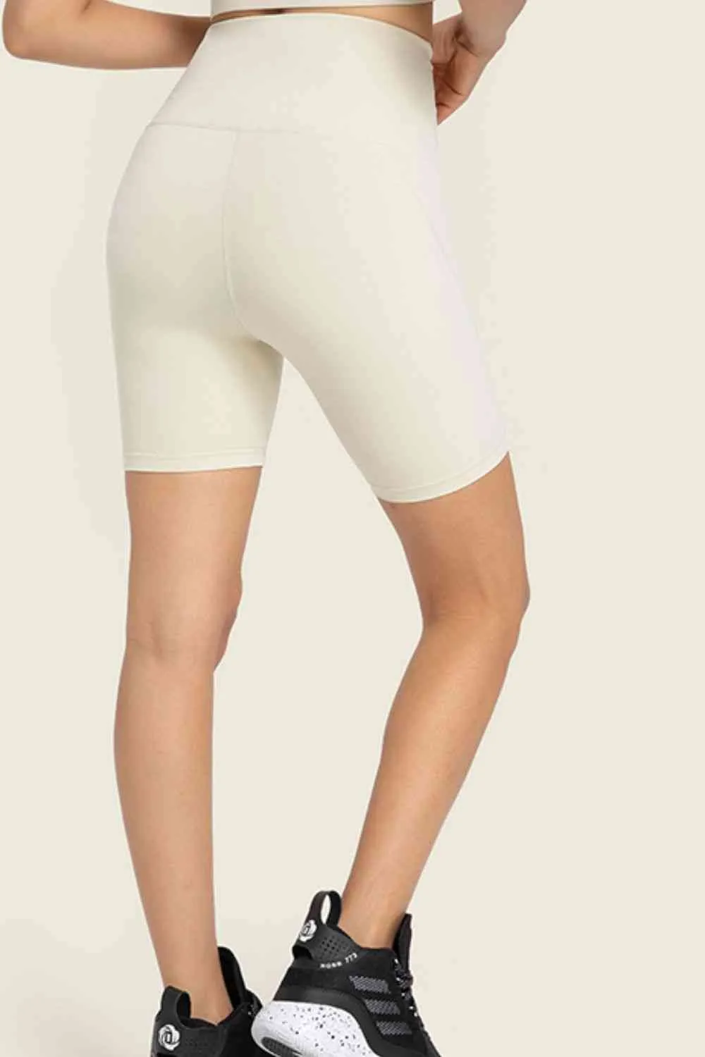 Joely Seamless High-Rise Wide Waistband Biker Shorts