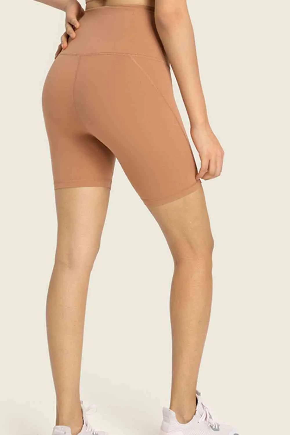 Joely Seamless High-Rise Wide Waistband Biker Shorts