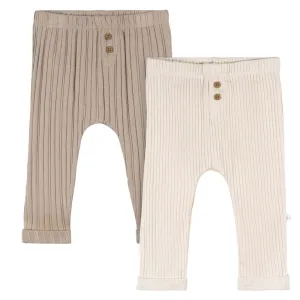 Just Born 2 Pack Pants - Tan