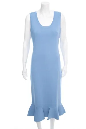 JW Anderson Blue Ribbed Sleeveless Dress SZ L NWT