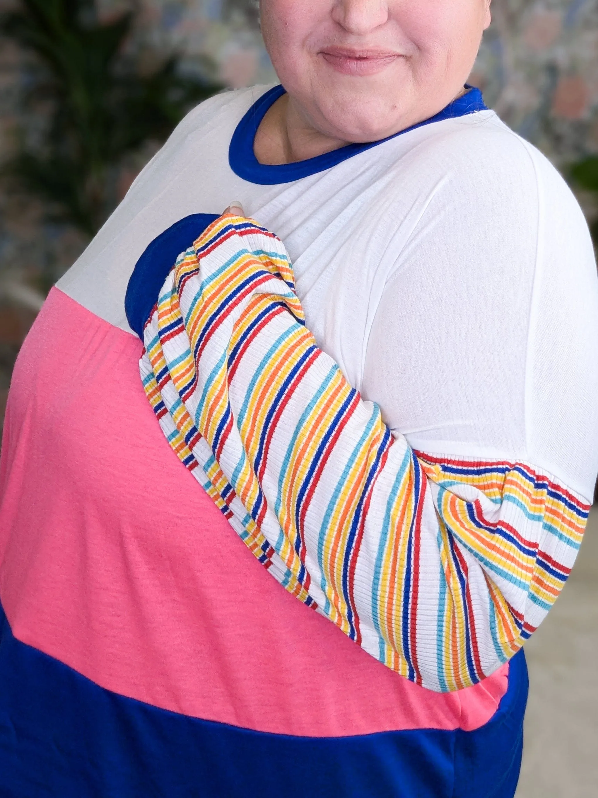 Karson Striped Sleeve Colorblock Pullover (2 colors)