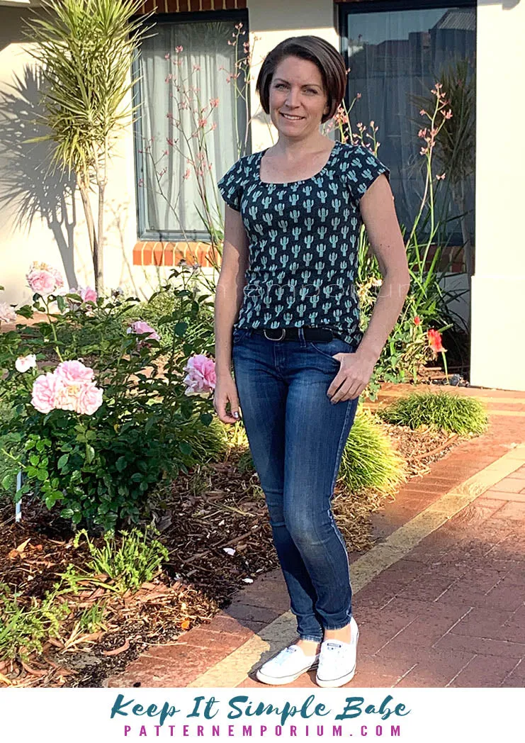 Keep It Simple | Semi Fitted T-shirt Sewing Pattern