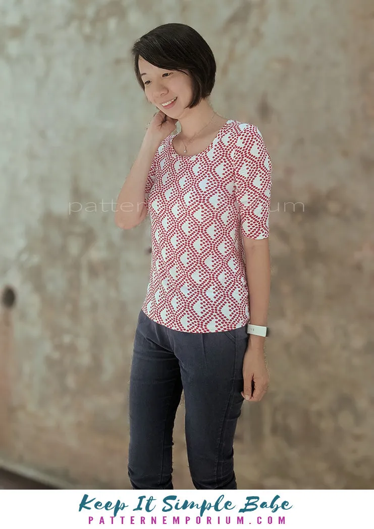Keep It Simple | Semi Fitted T-shirt Sewing Pattern